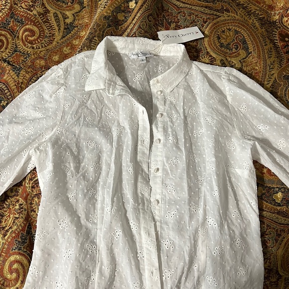 Very cherry 🍒 40s Jane Brodery blouse - Picture 7 of 8